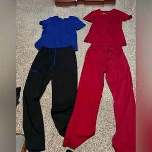 2 ladies xs scrub outfits